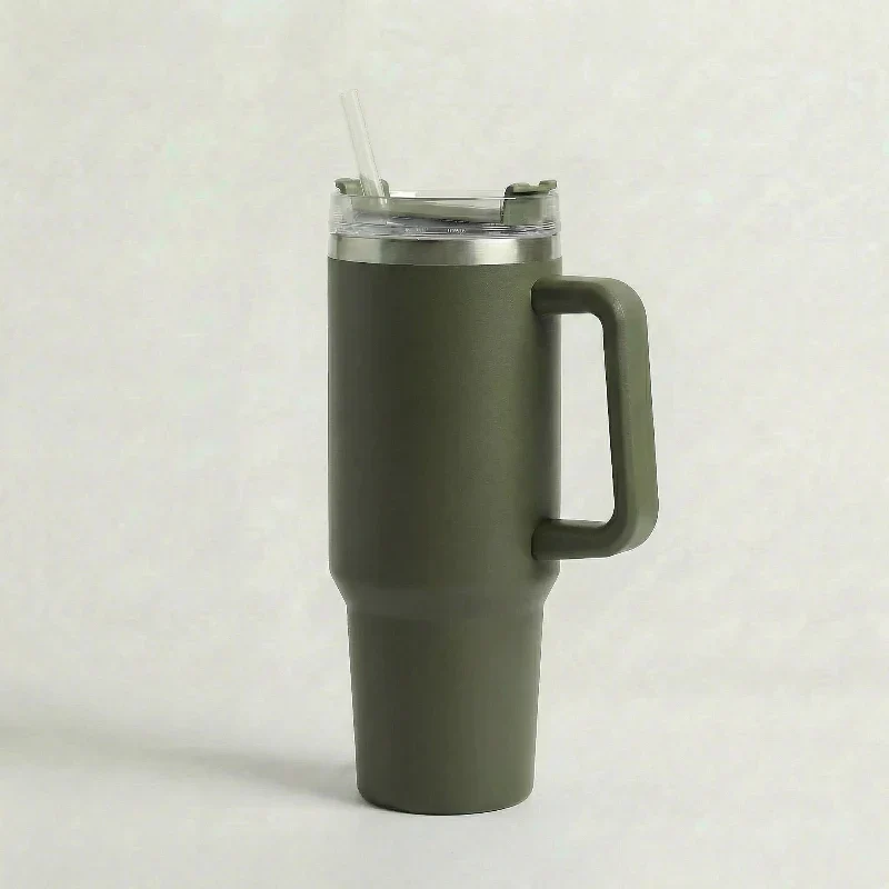 Gourde Isotherme Vert Forêt 500ml — Inox 18/8, Double Paroi sous Vide