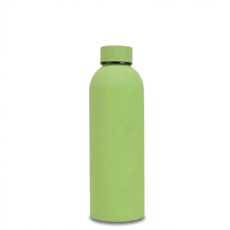 Gourde Isotherme 500ml Vert Acier Inoxydable Double Paroi — Récipient Nomade