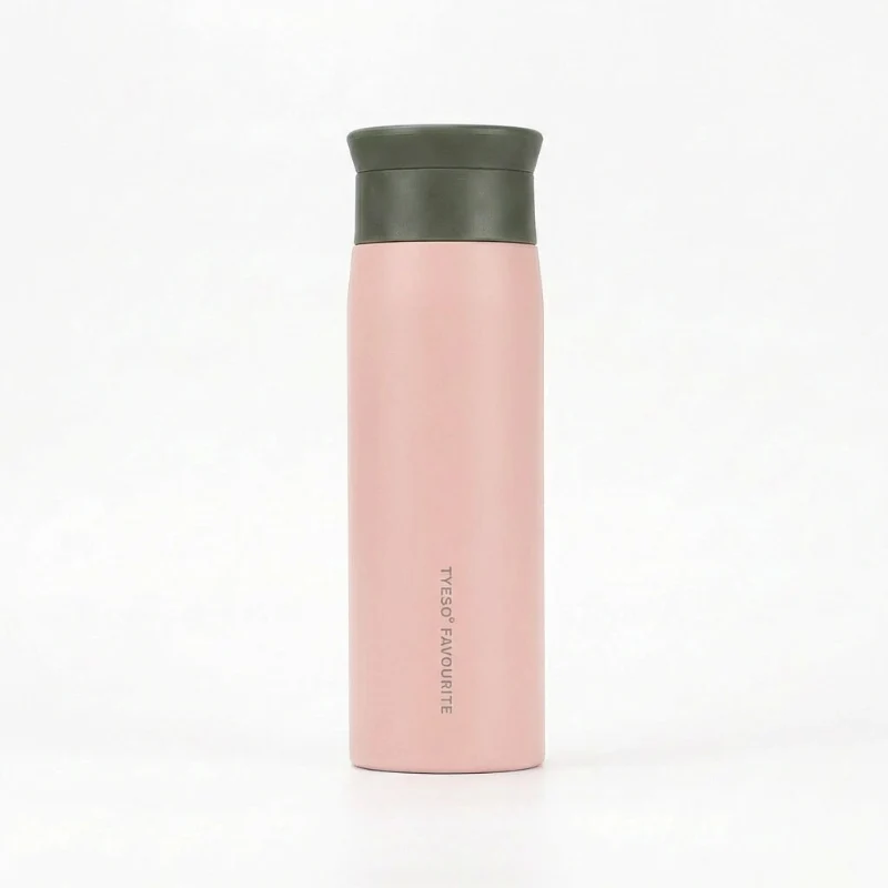 Gourde Isotherme 350ml Rose Design Minimaliste — Thermos Inox Mat