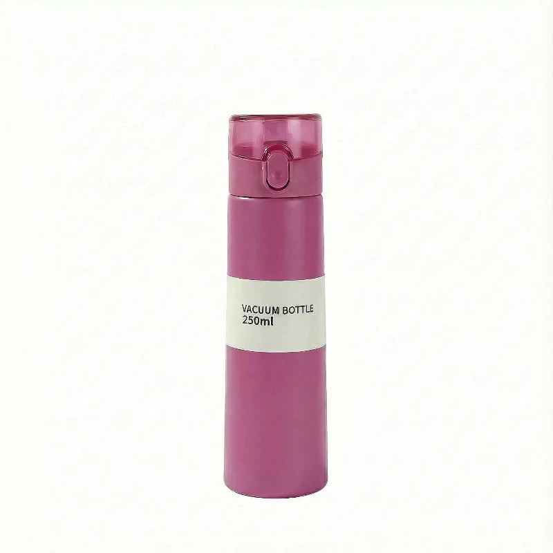 Gourde Isotherme 250ml Violet Verrouillage Sécurisé Anti-fuite — Inox Léger