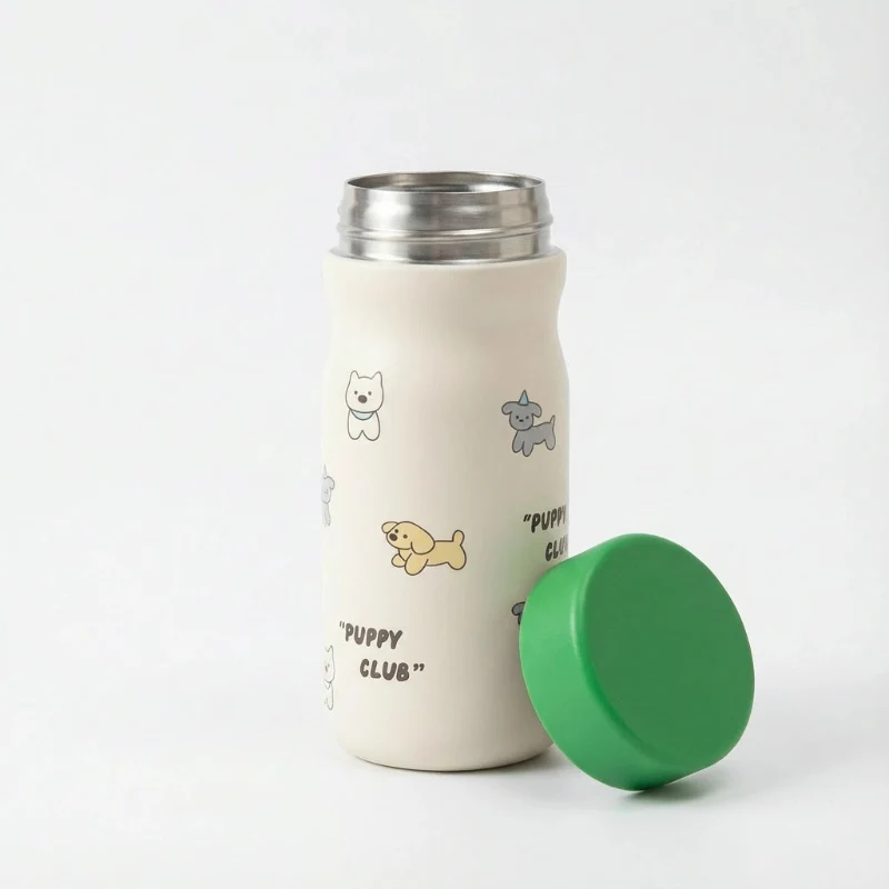 Gourde Isotherme 300ml Inox 316 avec Infuseur — Petit Thermos Enfant Étanche
