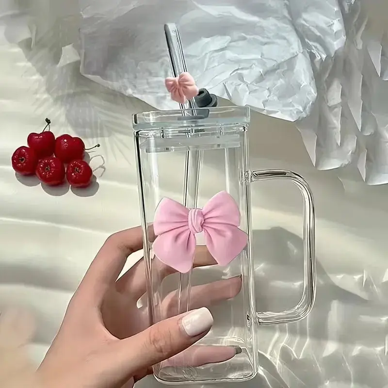 Gobelet En Verre Avec Paille