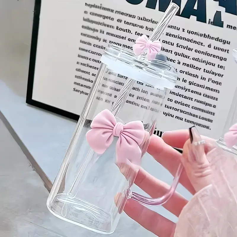 Gobelet En Verre Avec Paille