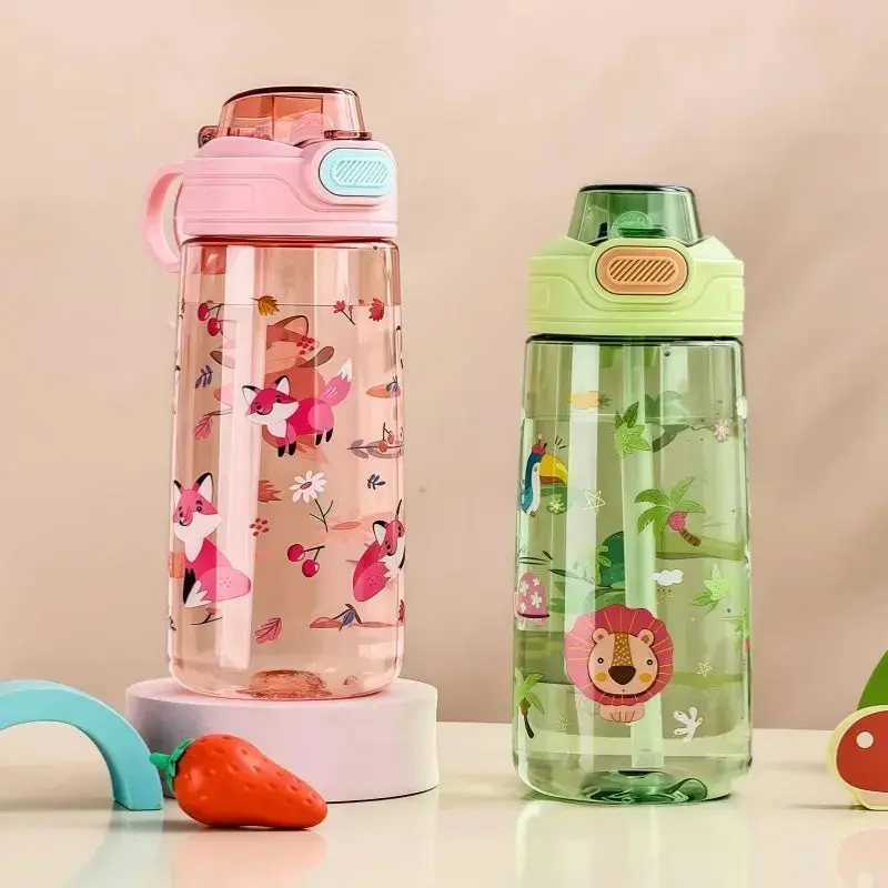 Gourde Enfant Transparente Portable 550 ml