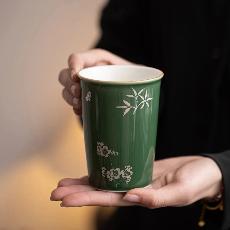 Tasse en Porcelaine Verte 280-350ml