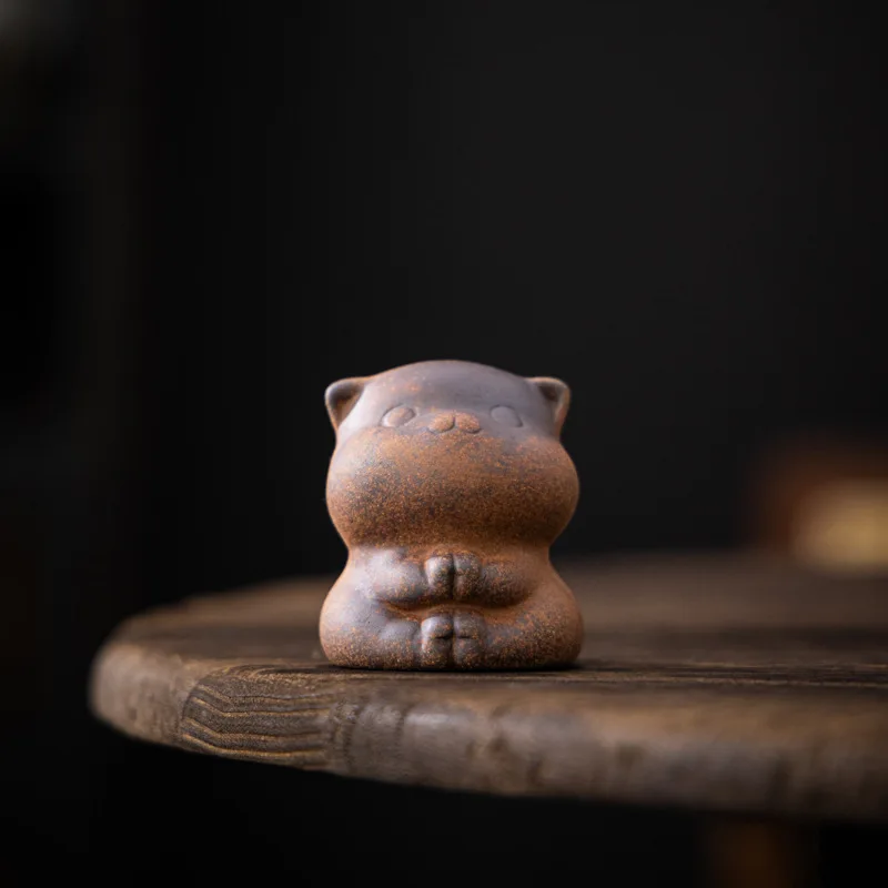 Tea Pet Chat Compagnon de Thé