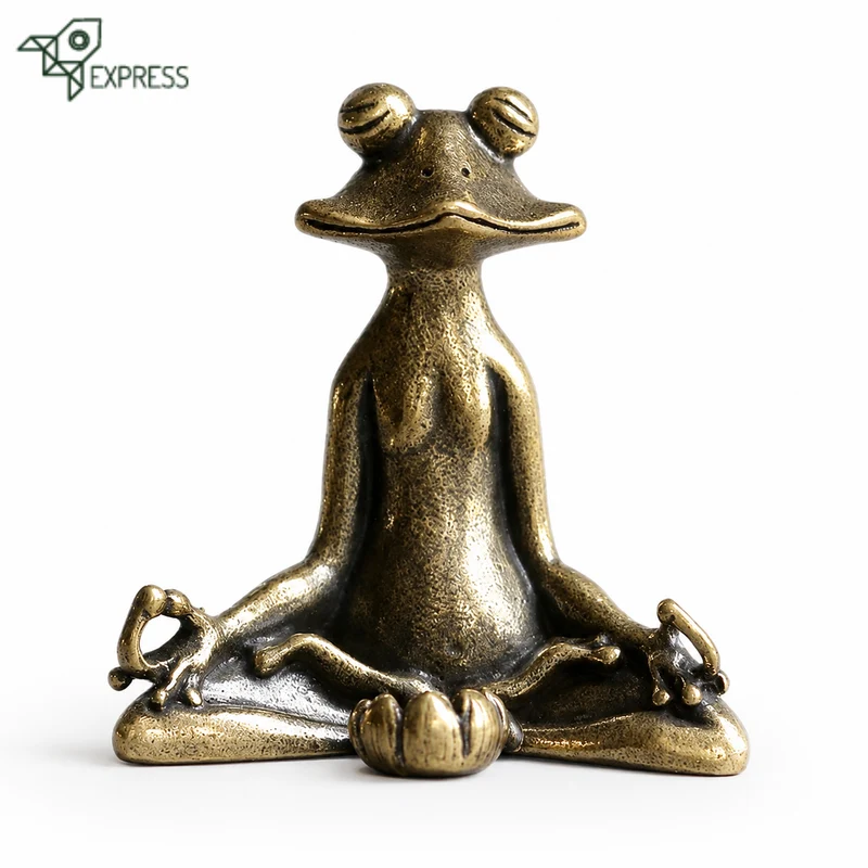 Tea Pet Grenouille Porte encens en Cuivre