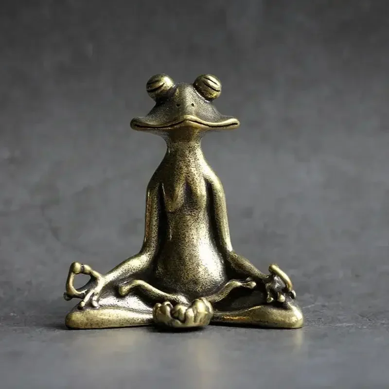 Tea Pet Grenouille Porte encens en Cuivre