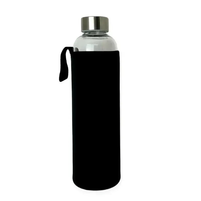 Bouteille En Verre Borosilicaté Avec Manchon de Protection 550ml