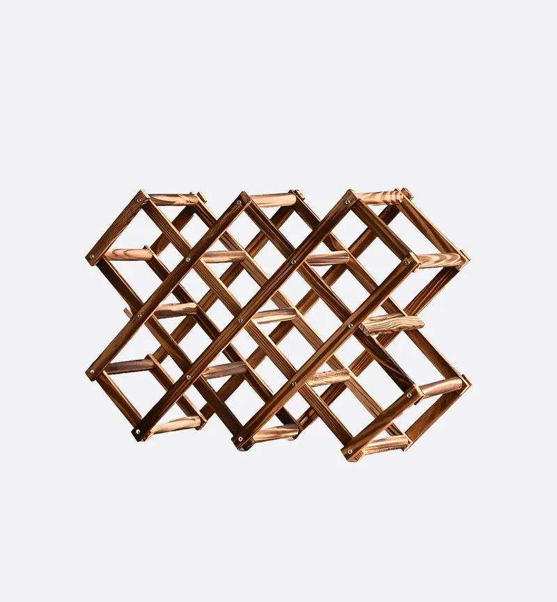 Range Bouteilles en Bois – 10 Carbonisé