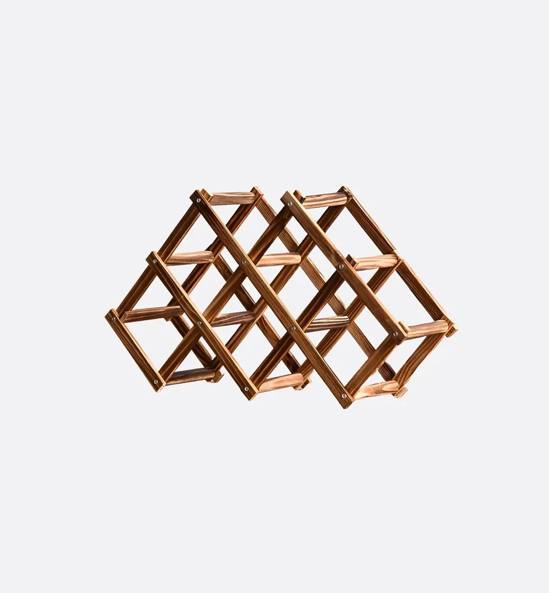 Range Bouteilles en Bois – 6 Carbonisé