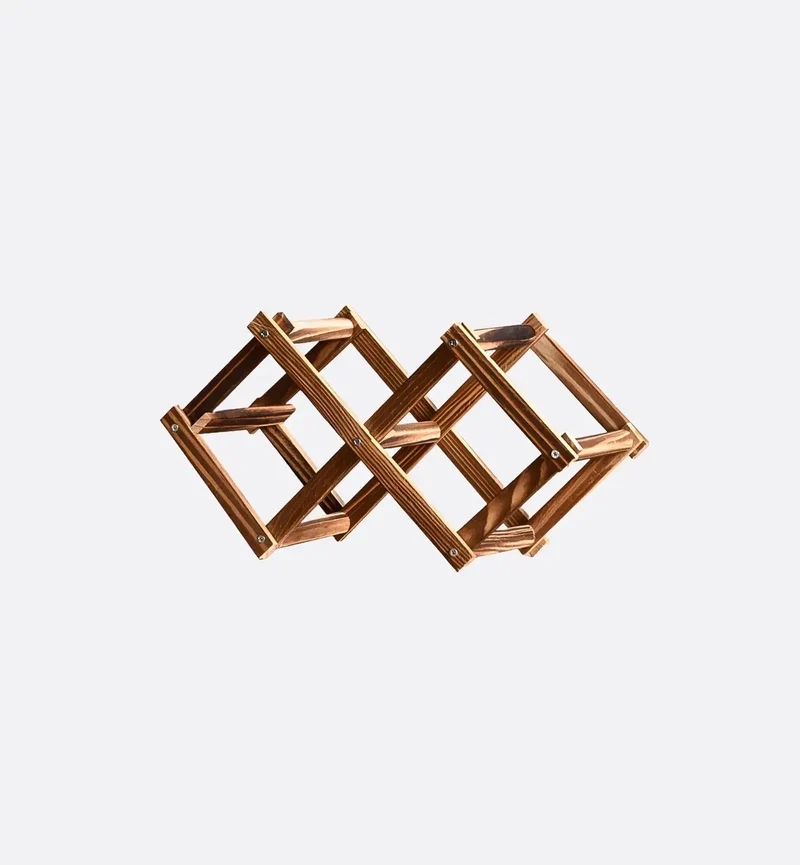 Range Bouteilles en Bois – 3 Carbonisé