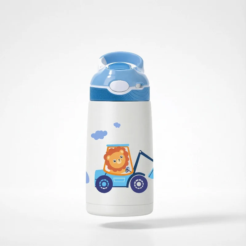 Gourde Isotherme Inox 316 Bec Canard 400ml — Thermos Bébé Apprentissage Anti-Fuite