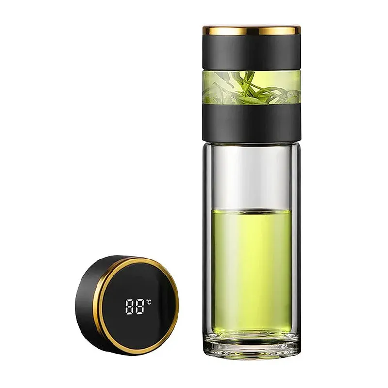 Gourde en Verre Intelligente Infuseur
