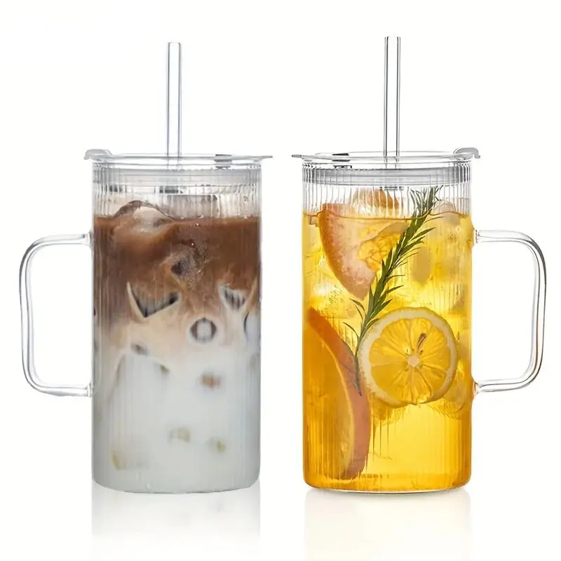 Mug Verre Avec Couvercle 740ML