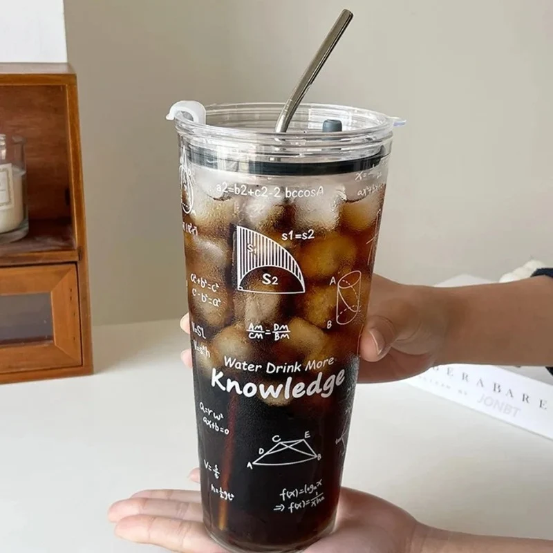 Mug En Verre 1000ML (Paille)