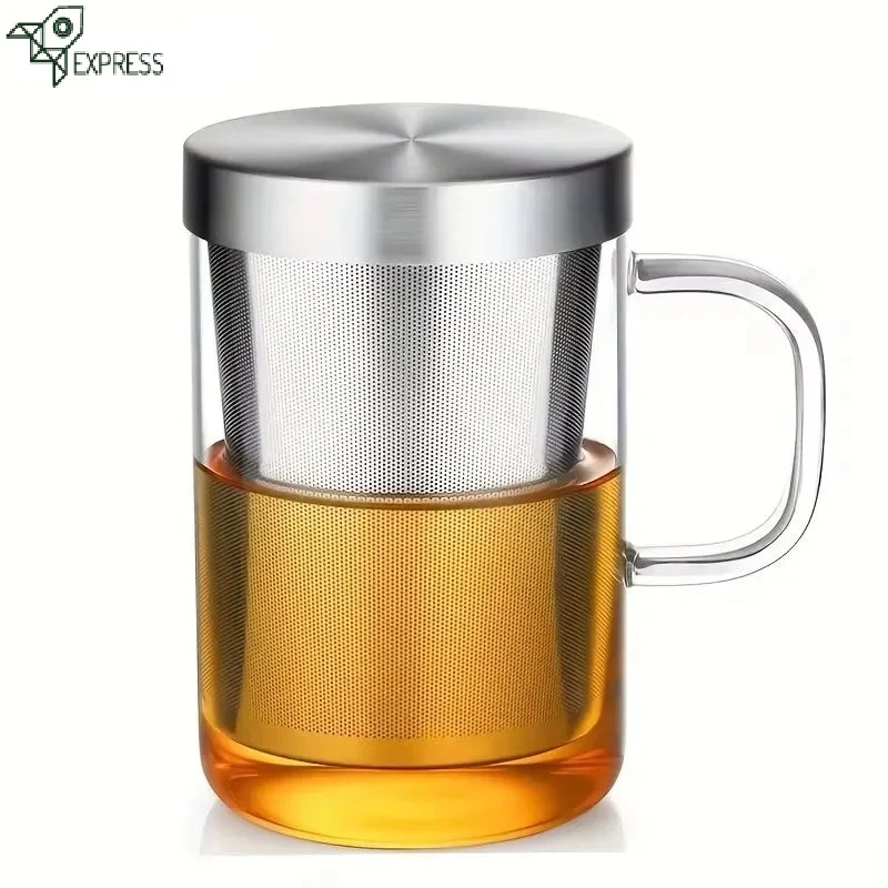 Tisanière en Verre Filtre Inox 470ml