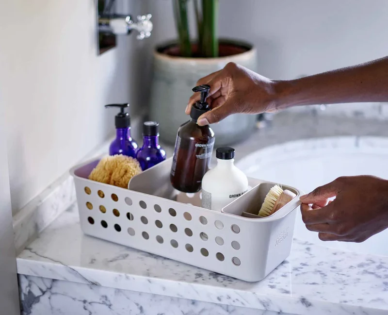 Panier de rangement de salle de bain EasyStore écru Joseph Joseph