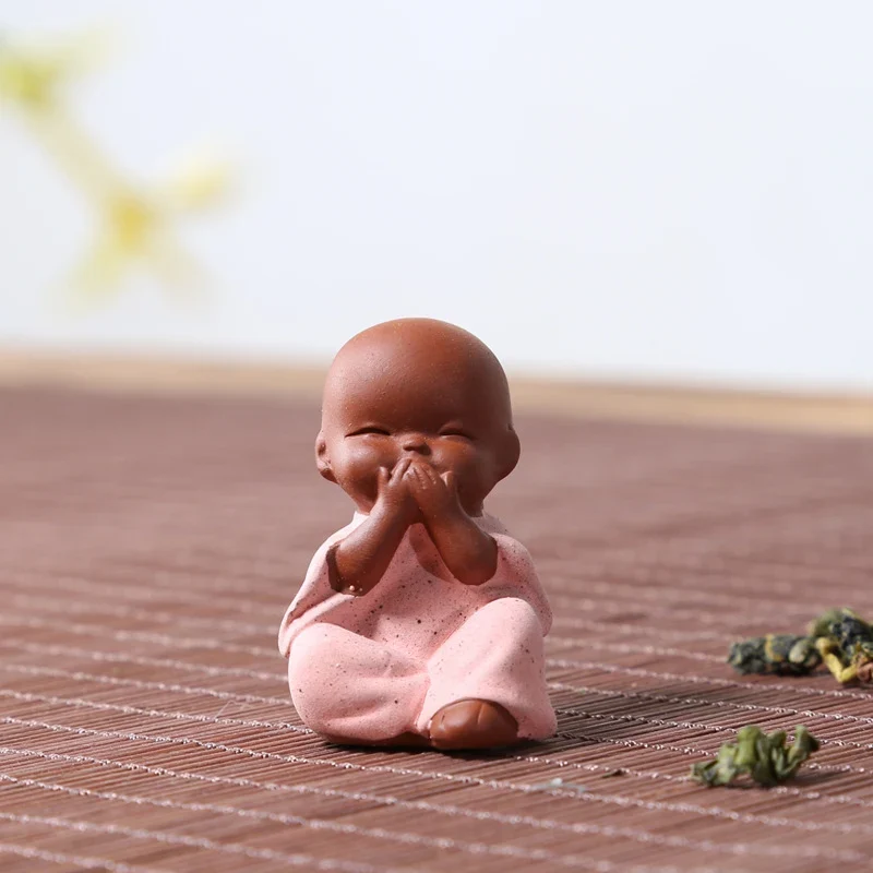 Tea Pet Petit Bouddha en Terre Cuite