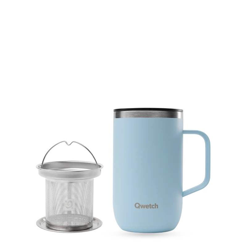 Mug Tisanière isotherme - Pastel Bleu