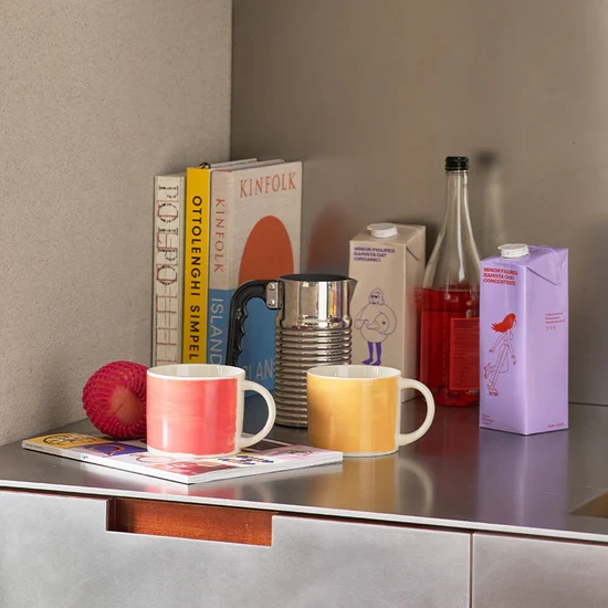 Mug Tazza Rose Pêche Urban Nature Culture