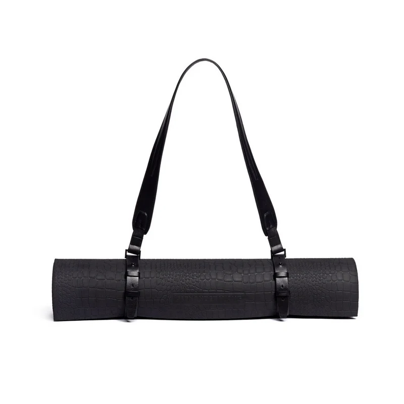 Yoga mat with strap