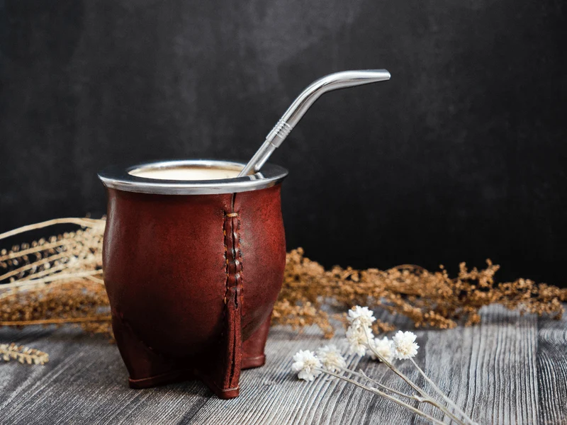 Camionero Leather Mate Cup Brown