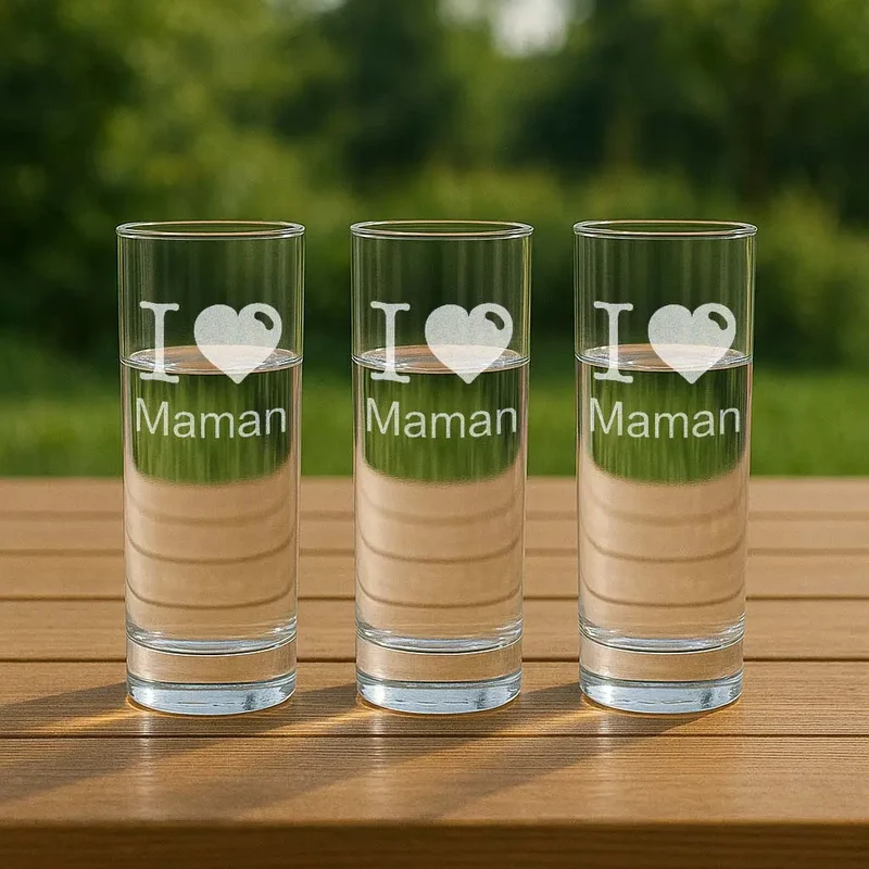 Verre à eau Personnalisable, Collection "I LOVE"