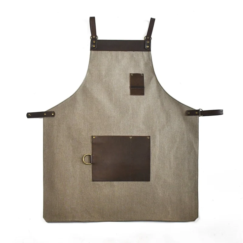 Personalized Canvas and Leather Apron