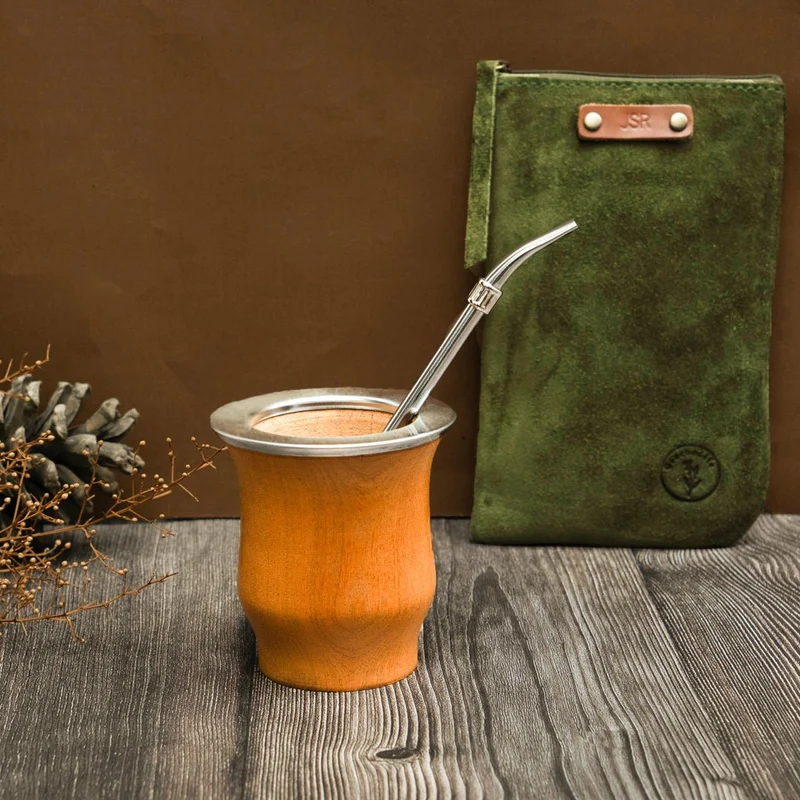 Wooden Mate Cup + Yerba Mate Container