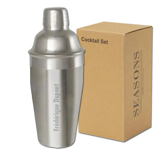 Shaker à Cocktail en Acier Recyclé à Personnaliser