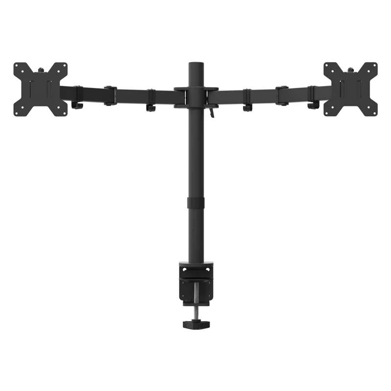 Kanto Dual Monitor Desktop Mount - Cable Management Clips - Black
