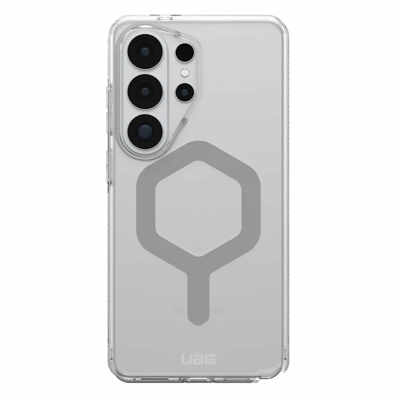 UAG Plyo Clear Cell Phone Case with Magnets for Galaxy S26 Ultra - Ice/Silver