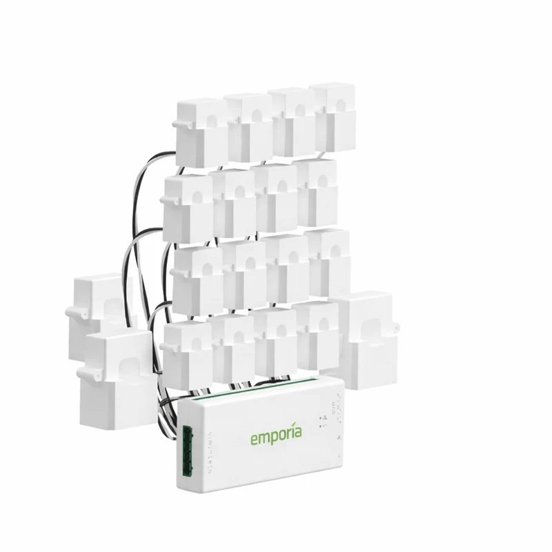 Emporia - Vue 3 Moniteur d'énergie domestique triphasé intelligent avec 16 capteurs de niveau de circuit 50A