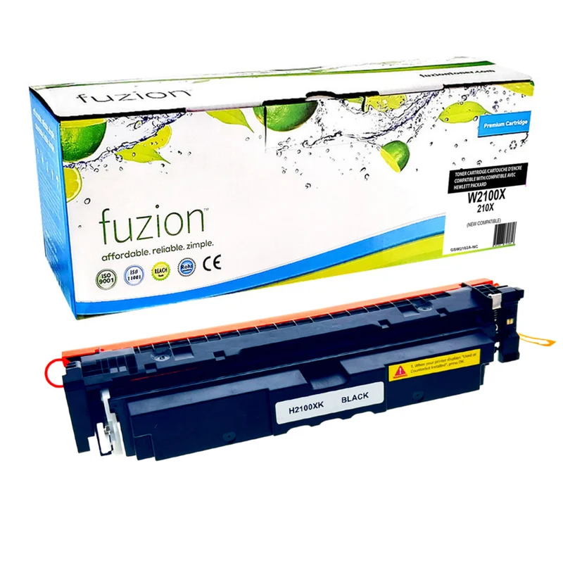 fuzion - HP 210X (W2100X) Cartouche de toner compatible - Haut Rendement - Noir