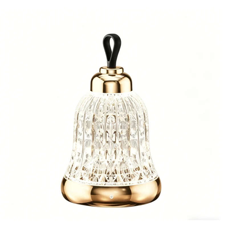 Osgona Bell Designer Table Lamp Portable LED Night Light - Gold
