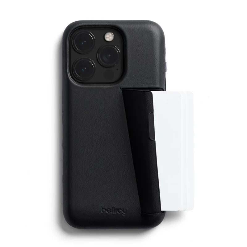 Bellroy 3-Card Cell Phone Case for Apple iPhone 15 Pro - Black