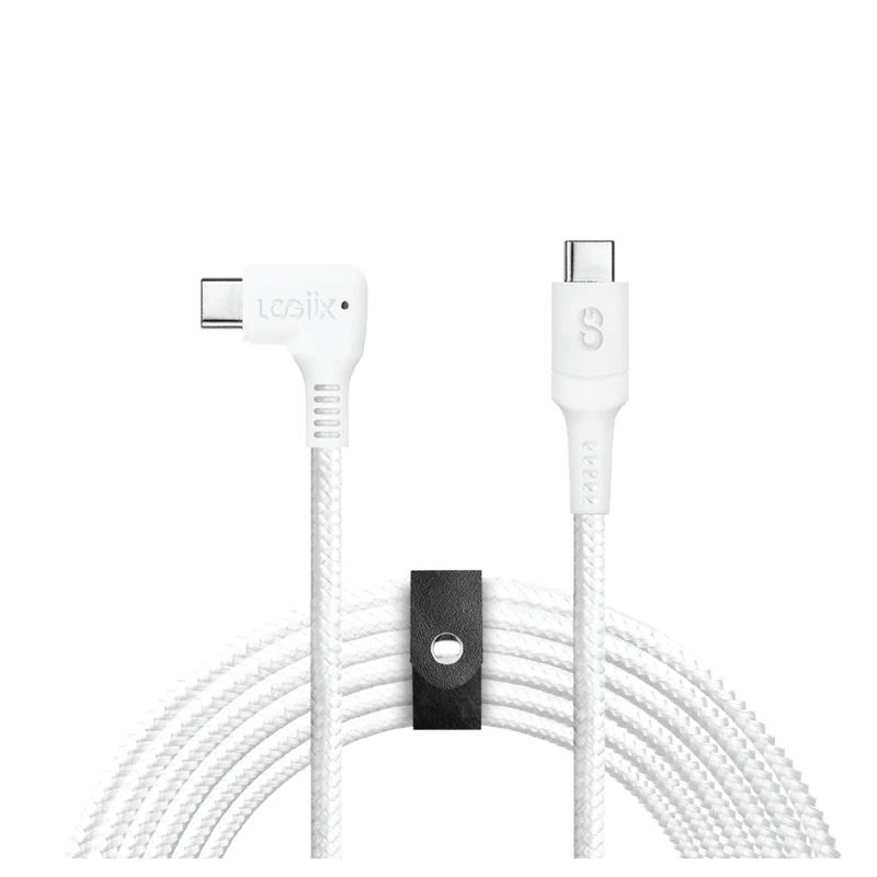 LOGiiX - Piston Connect XL 90 USB-C vers USB-C 3m - Blanc