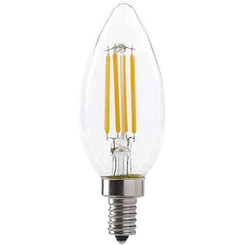 Northern Stars - DEL Ampoule LE-4B10/860 6000K 120V 4W E12 400 to 40W - Claire - Paquet de 2