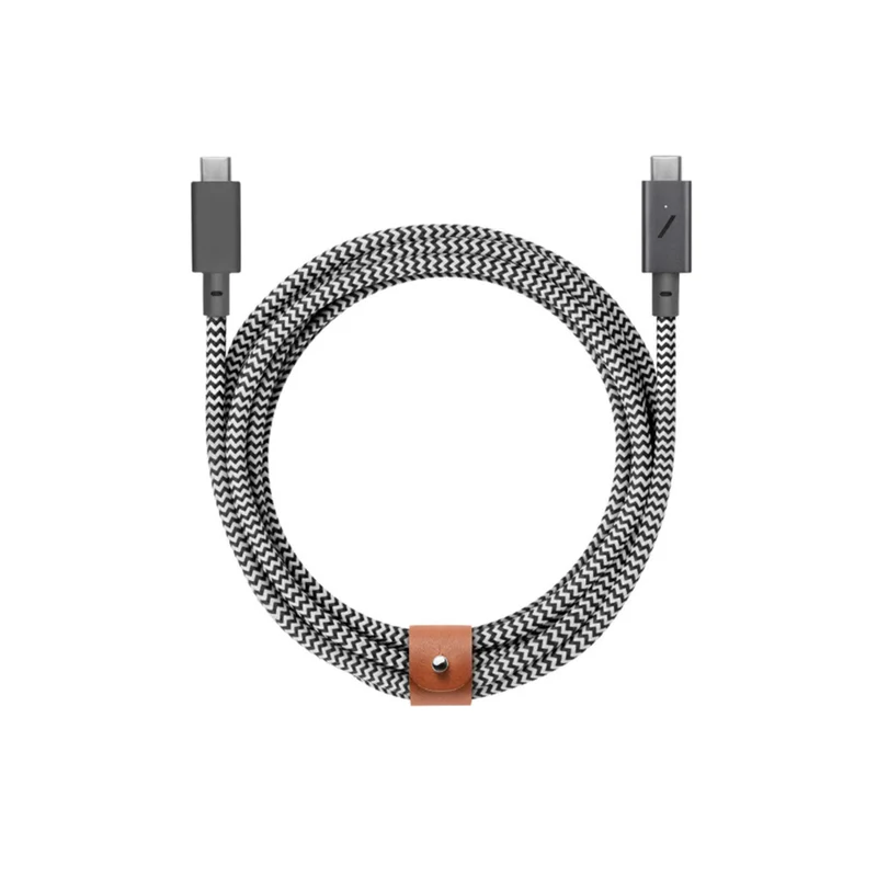 Native Union Belt USB-C to USB-C 2.4m 240W Cable - Zebra