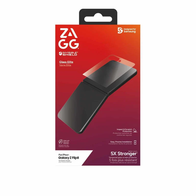 ZAGG InvisibleShield Glass Elite Outside Screen Protector - Galaxy Z Flip 8
