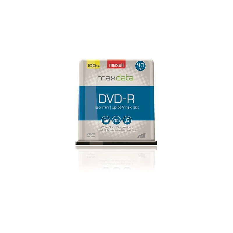 Maxell Recordable DVD-R Media - 4.7 GB - 100 Pack