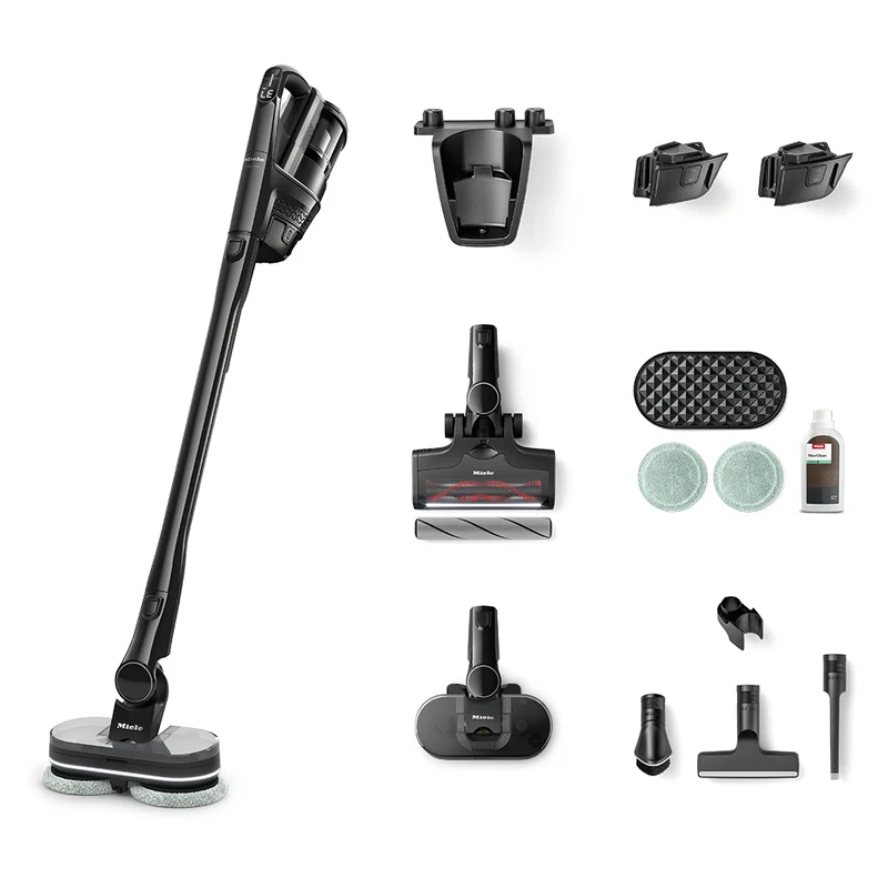 Miele - Aspirateur-balai sans fil Triflex HX3 Plus Aqua - noir obsidien