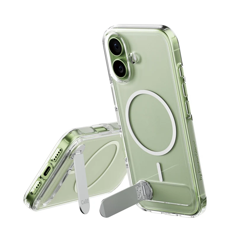 PanzerGlass CARE Case with Kickstand MagSafe for iPhone 17 - Clear
