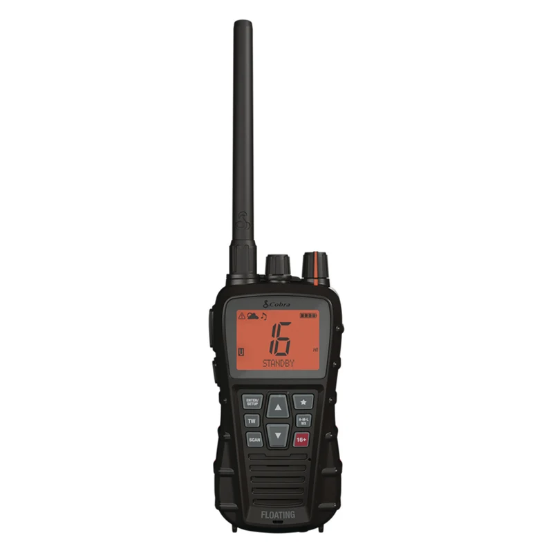 Cobra - Radio VHF marine portable Bluebound 350 - Noir/Orange