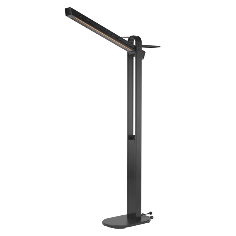 Backyard Lifestyles - Chauffe patio électrique 1500 W avec bras pivotant, noir