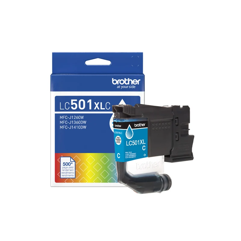 Brother - LC501XLCS Cartouche d’encre cyan authentique à haut rendement