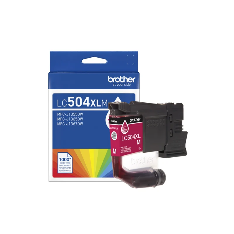 Brother Genuine LC504XLMS Ink Cartridge - High Yield - Magenta