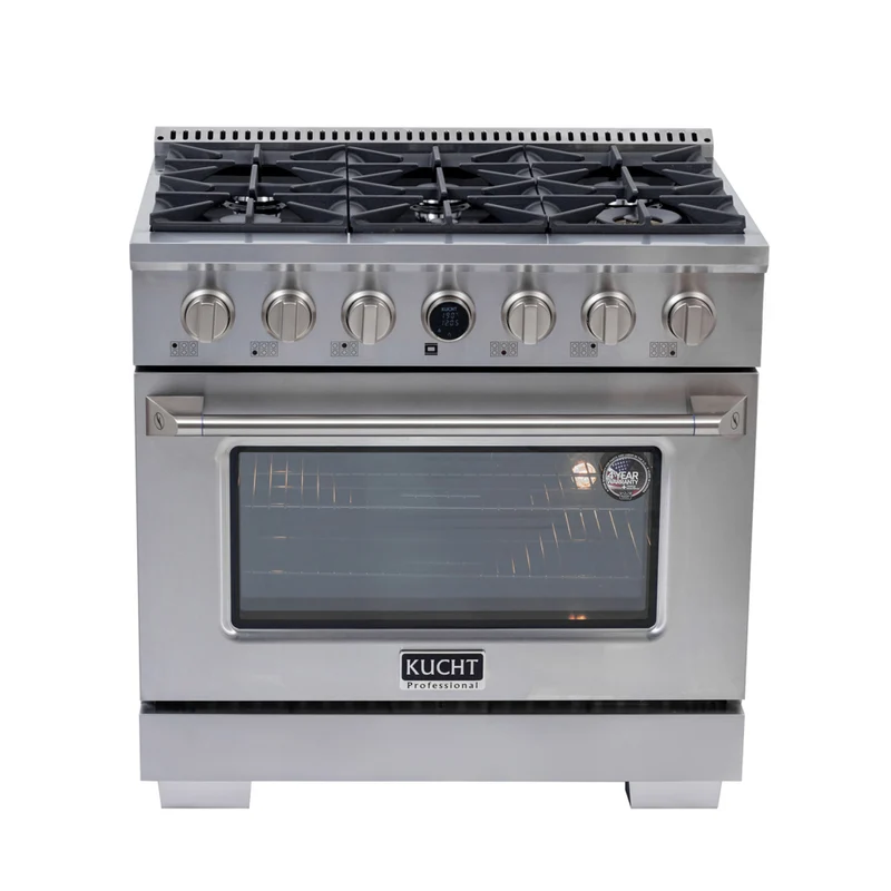 Kucht - 36 po Série KXP Cuisinière double énergie Propane - Acier inoxydable