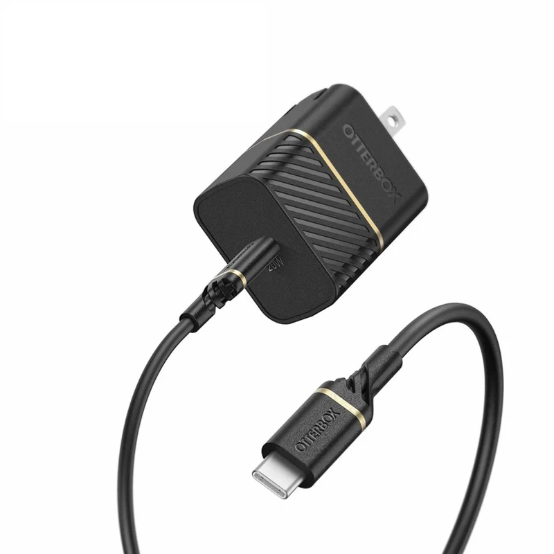 Otterbox Premium Fast Charge PD Wall Charger with USB-C - 3.3 ft - Black